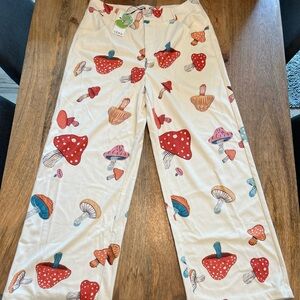 Super cute BRAND NEW Mushroom Palazzo Pants